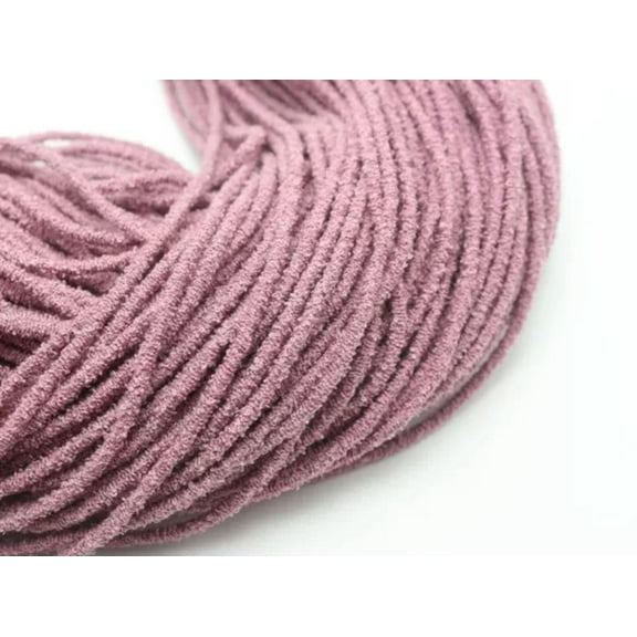 EOEMY 10 Meter Furry Elastic Cord Stretch Thread String Round 4mm For Sewing Craft-3# Light Purple