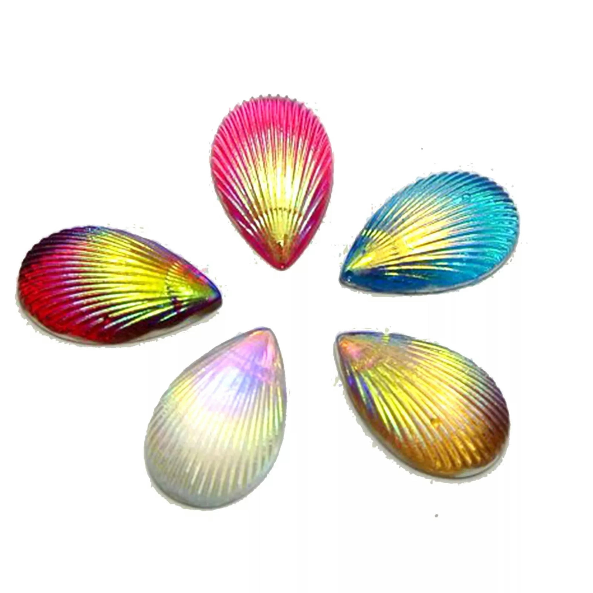 144-Piece Acrylic Flatback Cabochons - Teardrop Shape, 10x14mm, Golden Yellow (For Crafts, Nails, Jewelry)