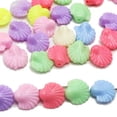 thumbnail image 1 of EOEMY 100 Pcs Mixed Pastel Color Acrylic Shell Beads 14mm Jewelry Making, 1 of 6