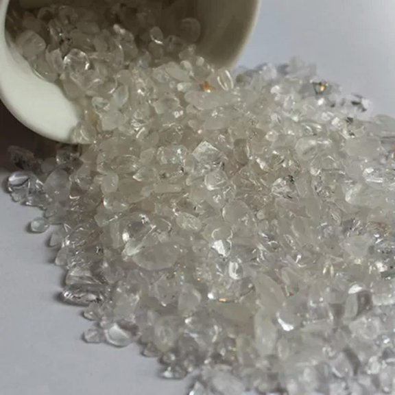 EOEMY 100G Natural Healing Quartz Crystal Crushed Chip Stone Reiki Rock Specimens Lot-10Pcs-Clear Quartz