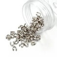 thumbnail image 1 of EOEMY 100Pcs Quality Brass Wire Guardian Tiny String Guard Protectors Findings 5X4X1mm-Platinum, 1 of 4
