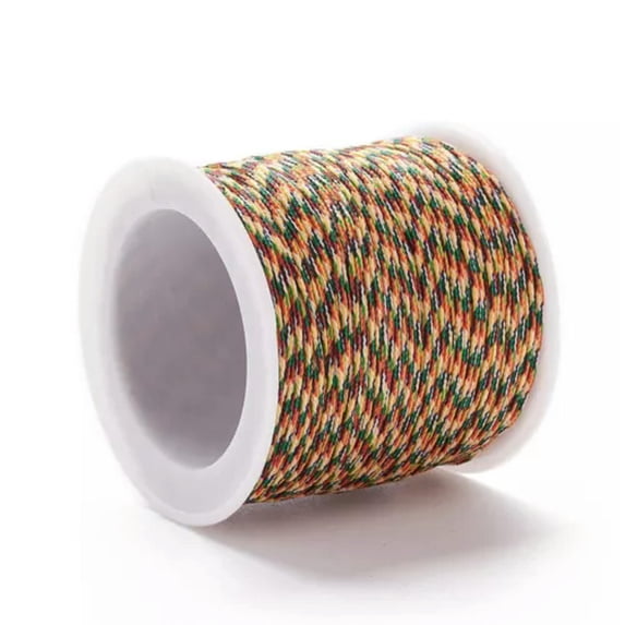 EOEMY 100Yards/Roll 0.8mm Braided Nylon Thread Diy Material For Crafts Jewelry Making-Colorful #02