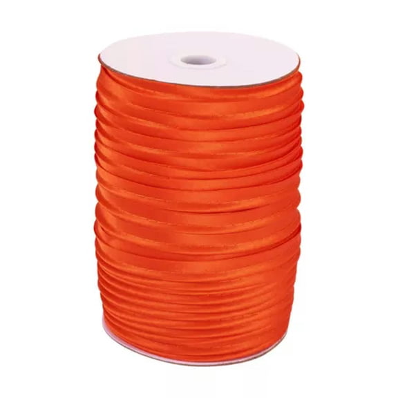 EOEMY 109 Yards/Roll 3/8 " Polyester Fiber Ribbons Trim Welting Cord For Clothing Sew-Orange