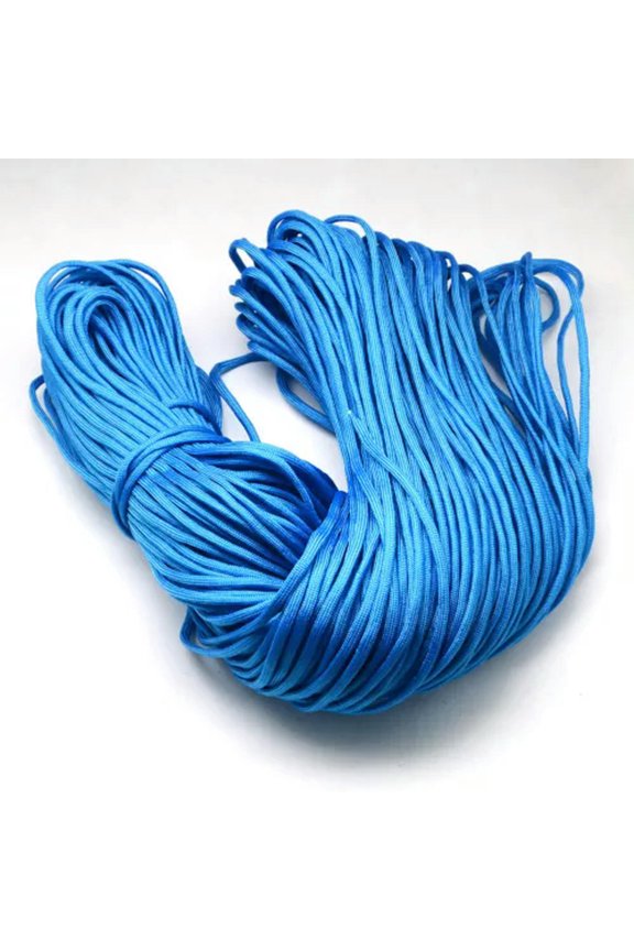 109Yards Bulk Polyester Spandex Cords Rock Climbing Rope Cable Solid Color 4~5mm-Dodger Blue
