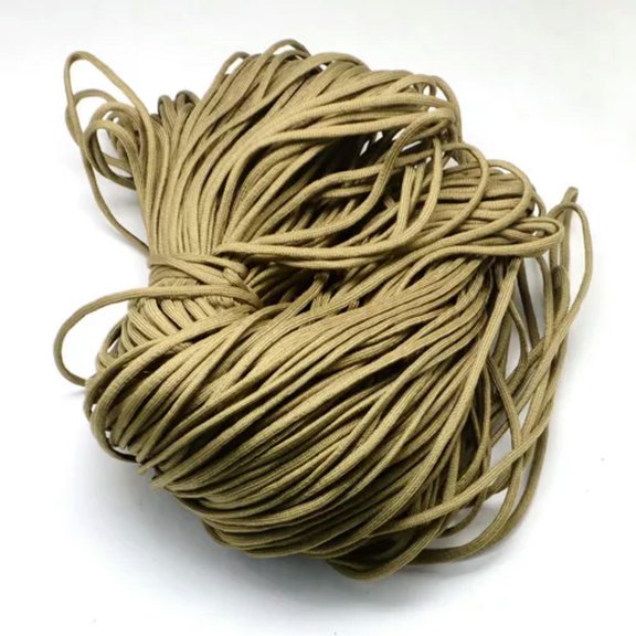 EOEMY 109Yards Bulk Polyester Spandex Cords Rock Climbing Rope Cable Solid Color 4~5mm-Olive