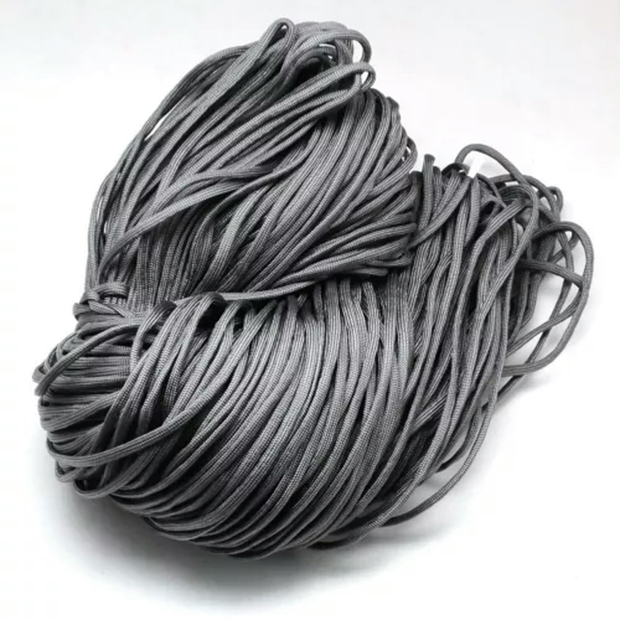 EOEMY 109Yards Bulk Polyester Spandex Cords Rock Climbing Rope Cable Solid Color 4~5mm-Slate Gray