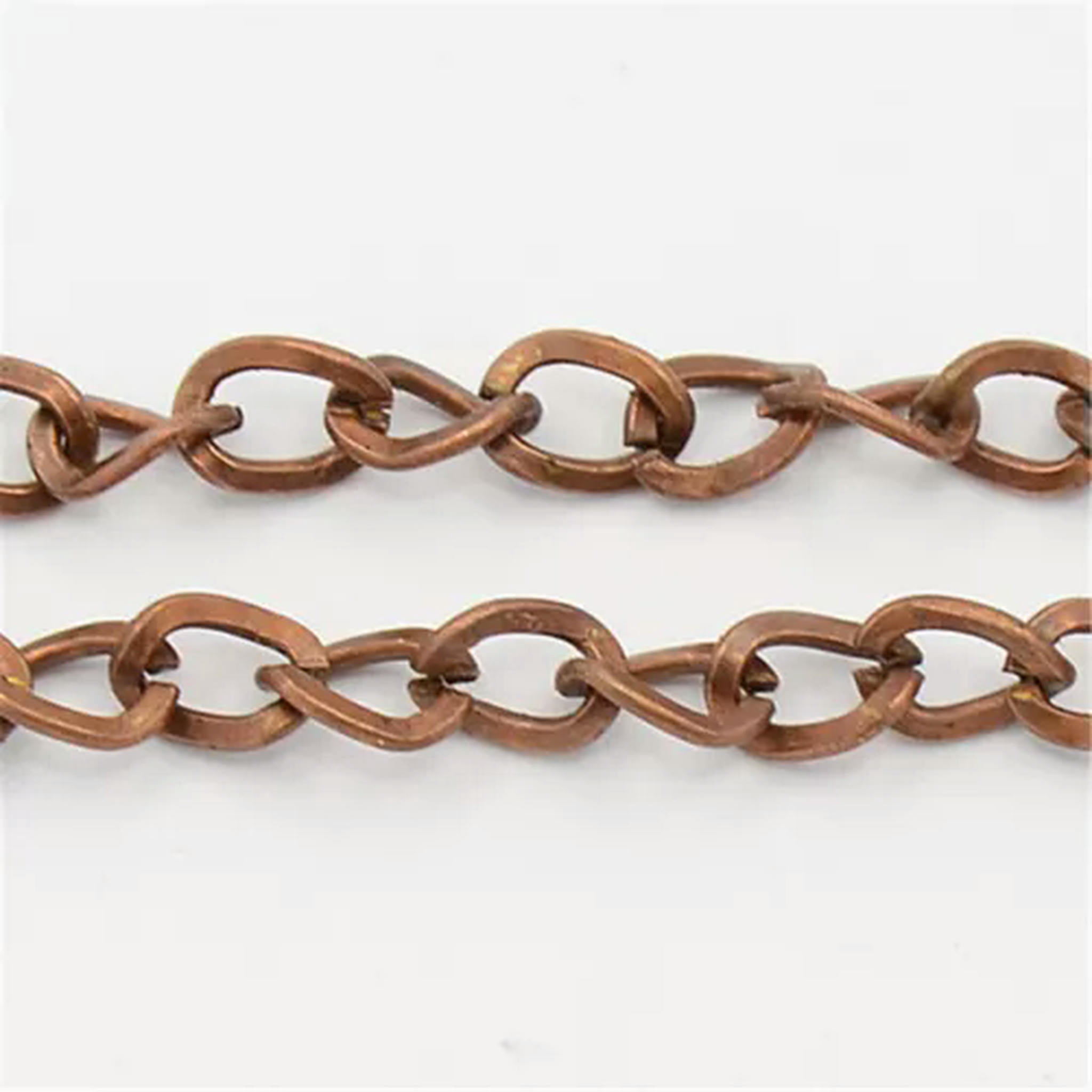 Chain Link String EOEMY 109Yds/Roll Iron Twisted Cross Chains Unsoldered 19 Gauge Oval ...