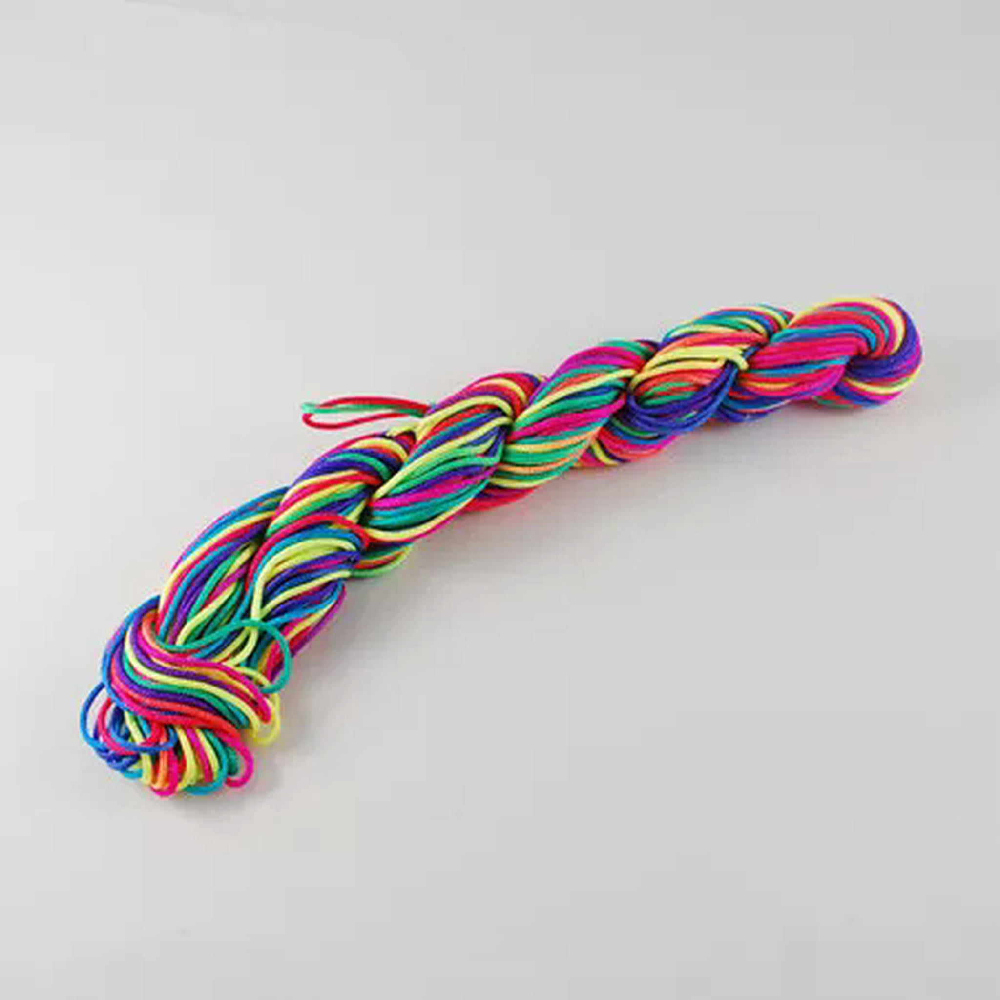 EOEMY 10Bundles/Bag 1mm Nylon Thread Nylon String For Diy Beading Woven Jewelry Making-Colorful