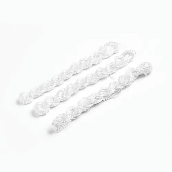 EOEMY 10Bundles/Bag 1mm Nylon Thread Nylon String For Diy Beading Woven Jewelry Making-Snow