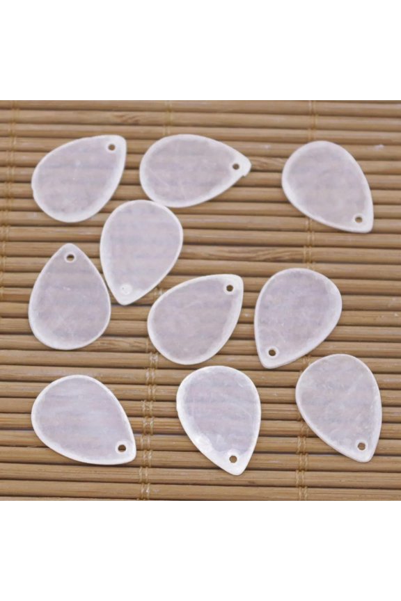 10Pcs 13mmx18mm Teardrop Shell Mther Of Pearl Earring Pendant Making Diy