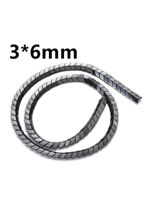 15'' Hematite Stone Bead For Jewelry Making Bracelet Geometric Heart Loose Beads-Style1