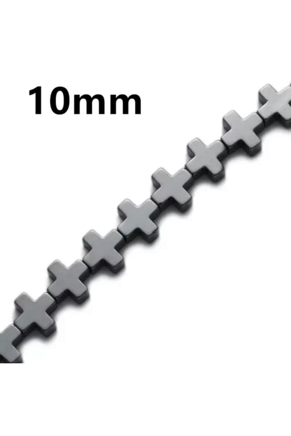 15'' Hematite Stone Bead For Jewelry Making Bracelet Geometric Heart Loose Beads-Style6