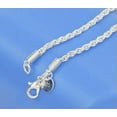 thumbnail image 1 of EOEMY 16-24Inch 925 Silver Flash Wrest Rope Necklaces 2mm Wide Simple Necklace X05-22, 1 of 3