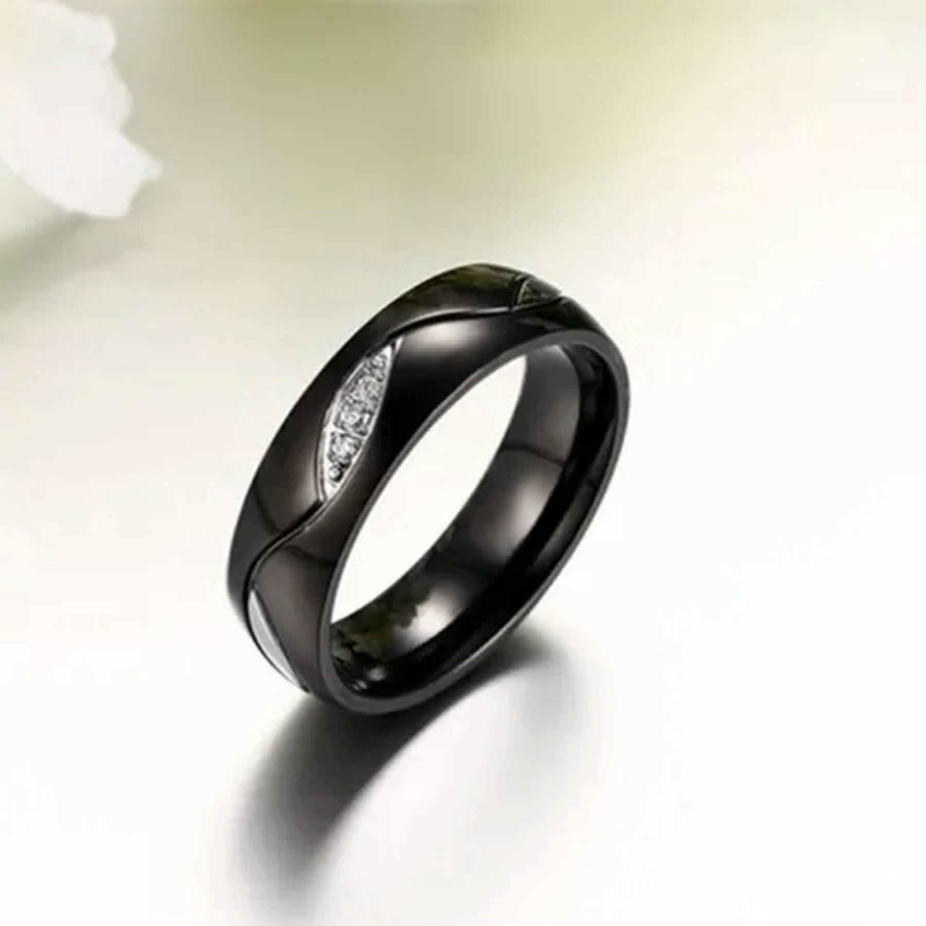 18K Yellow Gold Filled CZ Band Rings For Men & Women - Sizes 5-12, Wedding & Engagement