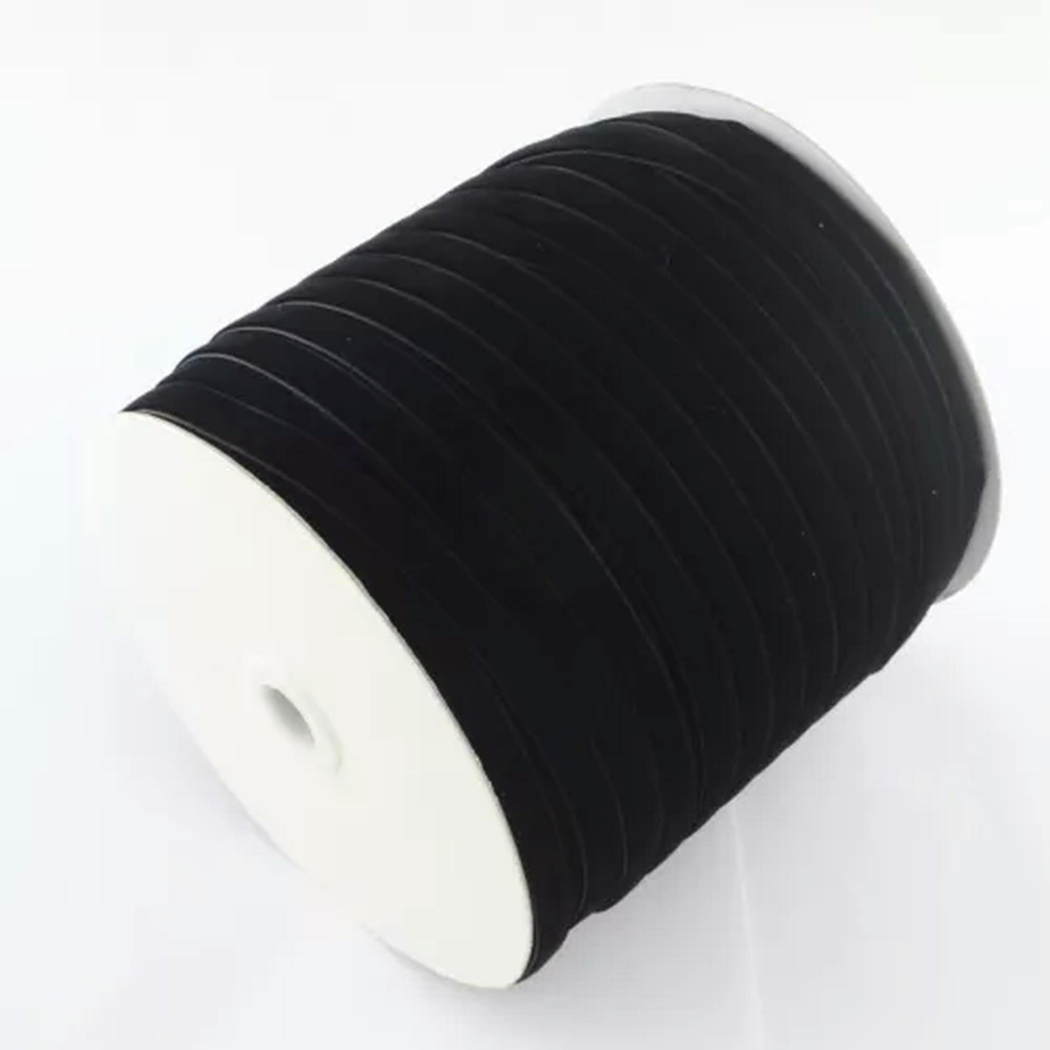 EOEMY 1Roll Black Single Face Velvet Ribbon Stringing For Diy Choker Headband Craft-1/8 Inch(3.2mm), About 200Yard...