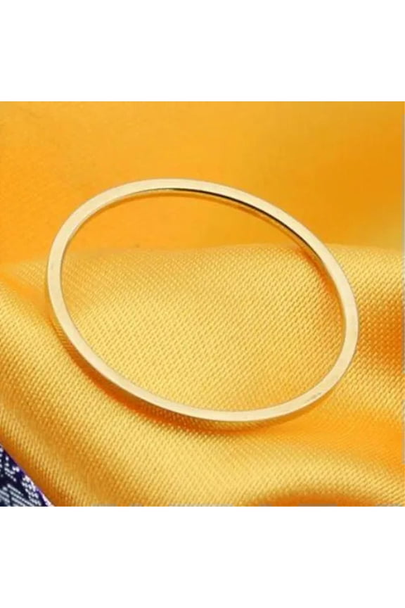 1mm Titanium Steel Band Men Womens Silver/Gold/Rose Gold/Black Tail Ring Sz 4-11