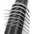 thumbnail image 1 of EOEMY 2/2.5/3/4/5/6/7mm 316L Stainless Steel Women Men Rope Chains Necklaces 18-32''-32''(80Cm）-3mm, 1 of 4
