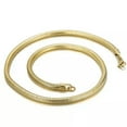 thumbnail image 1 of EOEMY 20" 22" 24" Fashion 316L Stainless Steel Round Snake Chain Neklace For Men Women-Gold-6mm-24Inch Or 61Cm, 1 of 4