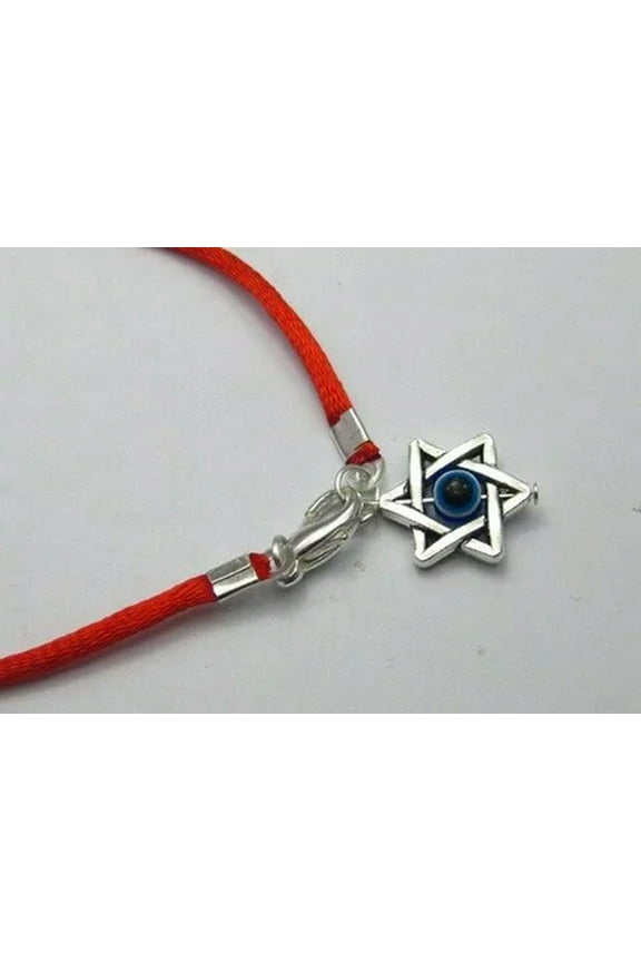 20 Red String Evil Eye Hamsa Hand "Star Of David" Charms Good Luck Bracelets-E: "Star Of David" Hand Charm