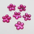 thumbnail image 1 of EOEMY 200 Acrylic Flatback Flower Rhinestone Gem 15mm Various Color Diy Embellishments-Hot Pink, 1 of 7