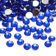 EOEMY 2000 Acrylic Faceted Round Flatback Rhinestone Gems 4mm 16Ss Color Selection-Royal Blue