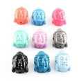 thumbnail image 1 of EOEMY 200Pcs Dyed Buddha Head Beads Synthetical Coral Beads For Jewelry Making 15X10mm, 1 of 3