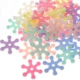 thumbnail image 1 of EOEMY 200Pcs Mixed Pastel Color Acrylic Various Shape Flower Spacer Beads Kids Craft-Snowflake 15mm, 1 of 9