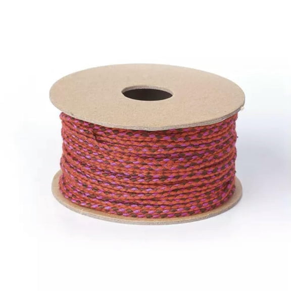 EOEMY 21.87Yards/Roll 2mm Cotton Braided Cords Threads Macrame Crafting Jewelry String-#10