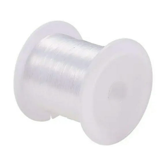 EOEMY 25 Rolls Thin Invisible Nylon Threads Round Beading Cords String Spool 0.2~0.6mm-0.2mm, 130M/Roll
