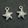 thumbnail image 1 of EOEMY 25Pcs Tibet Silver Tone Alloy Ocean Fish & Sea Animal Charm Pendants Various-3# Starfish 16X12mm, 1 of 9
