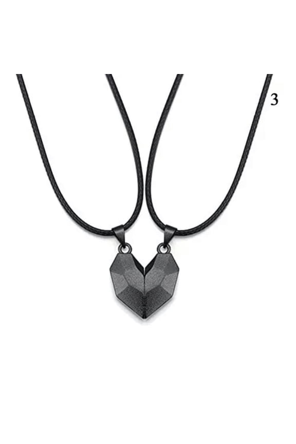 2X Couples Necklace Bracelet Distance Magnet Attract Friendship Gift His Hers -3