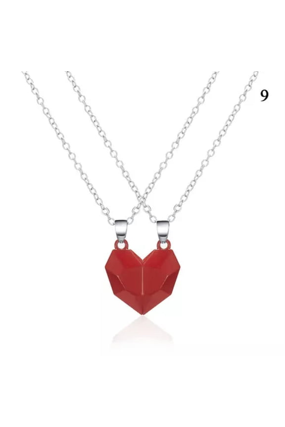 2X Couples Necklace Bracelet Distance Magnet Attract Friendship Gift His Hers -9