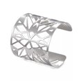 thumbnail image 1 of EOEMY 304 Stainless Steel Cuff Bangles Silver 2-1/8 Inches(5.3Cm) 54.5mm Wide Z248-Default, 1 of 3