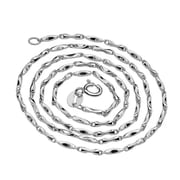 EOEMY 3Pcs 925Sterling Silver 1.2mm Yuanbao Chains Necklace For Women Men 16"-30"-26"