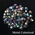 thumbnail image 1 of EOEMY 3mm 4mm 6mm 8mm Bicone Faceted Crystal Glass Loose Crafts Beads Jewelry Making-#116 Metal Colorized-6mm (50Pcs), 1 of 9