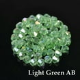 thumbnail image 1 of EOEMY 3mm 4mm 6mm 8mm Bicone Faceted Crystal Glass Loose Crafts Beads Jewelry Making-#140 Light Green Ab-8mm (30Pcs), 1 of 9
