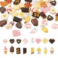 thumbnail image 1 of EOEMY 44Pc Imitation Food Resin Pendants Ice-Cream Biscuits Cute Dangle Charms 17~31mm, 1 of 7