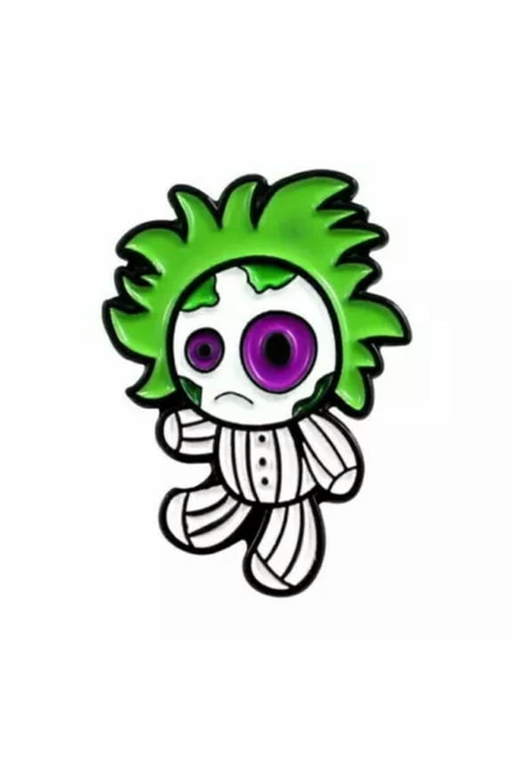 4Pcs Funny Lapel Brooch Pins Punk Skeleton Skull Enamel Backpack Badge Gifts !-03-4Pcs