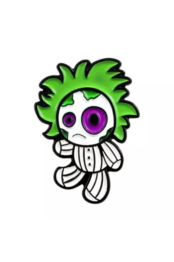 4Pcs Funny Lapel Brooch Pins Punk Skeleton Skull Enamel Backpack Badge Gifts !-03-Just 1 Piece