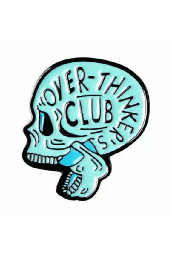 4Pcs Funny Lapel Brooch Pins Punk Skeleton Skull Enamel Backpack Badge Gifts !-14-Just 1 Piece