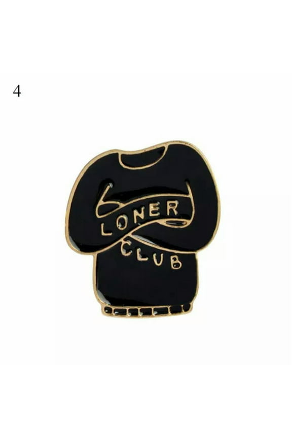 4Pcs Funny Lapel Brooch Pins Punk Skeleton Skull Enamel Backpack Badge Gifts !-Skull Series#4-4Pcs