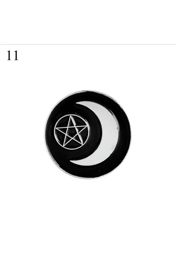 4Pcs Funny Lapel Brooch Pins Punk Skeleton Skull Enamel Backpack Badge Gifts !-Witch Series#11-Just 1 Piece