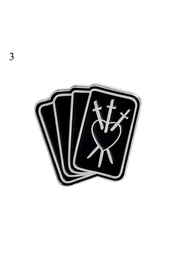 4Pcs Funny Lapel Brooch Pins Punk Skeleton Skull Enamel Backpack Badge Gifts !-Witch Series#3-Just 1 Piece