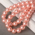 thumbnail image 1 of EOEMY 4mm/6mm/8mm Round Pearl Glass Diy Loose Spacer Beads Wholesale Lot-Melon Pink-8mm, 1 of 9