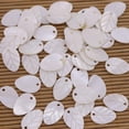 thumbnail image 1 of EOEMY 50 Pcs 12mmx17mm Leaf Shell Natural White Mother Of Pearl Jewelry Making Diy, 1 of 3