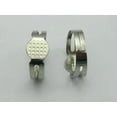 thumbnail image 1 of EOEMY 50 Silver Adjustable Ring Blank Glue On Base 8mm Pad, 1 of 4