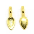 thumbnail image 1 of EOEMY 50 Tibetan Alloy Glue-On Bails Leaf Flat Pad Gold Tone Pendant Charm Holder 21mm, 1 of 1