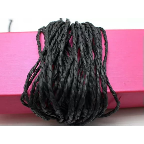 EOEMY 500 Meters Mulberry Paper String Cord Twine Craft Thread Floristry Wholesales-Black