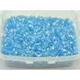 thumbnail image 1 of EOEMY 5000 Glass Tube Bugle Beads 2X2mm Transparent Ab + Storage Box Jewelry Make-Skyblue, 1 of 7