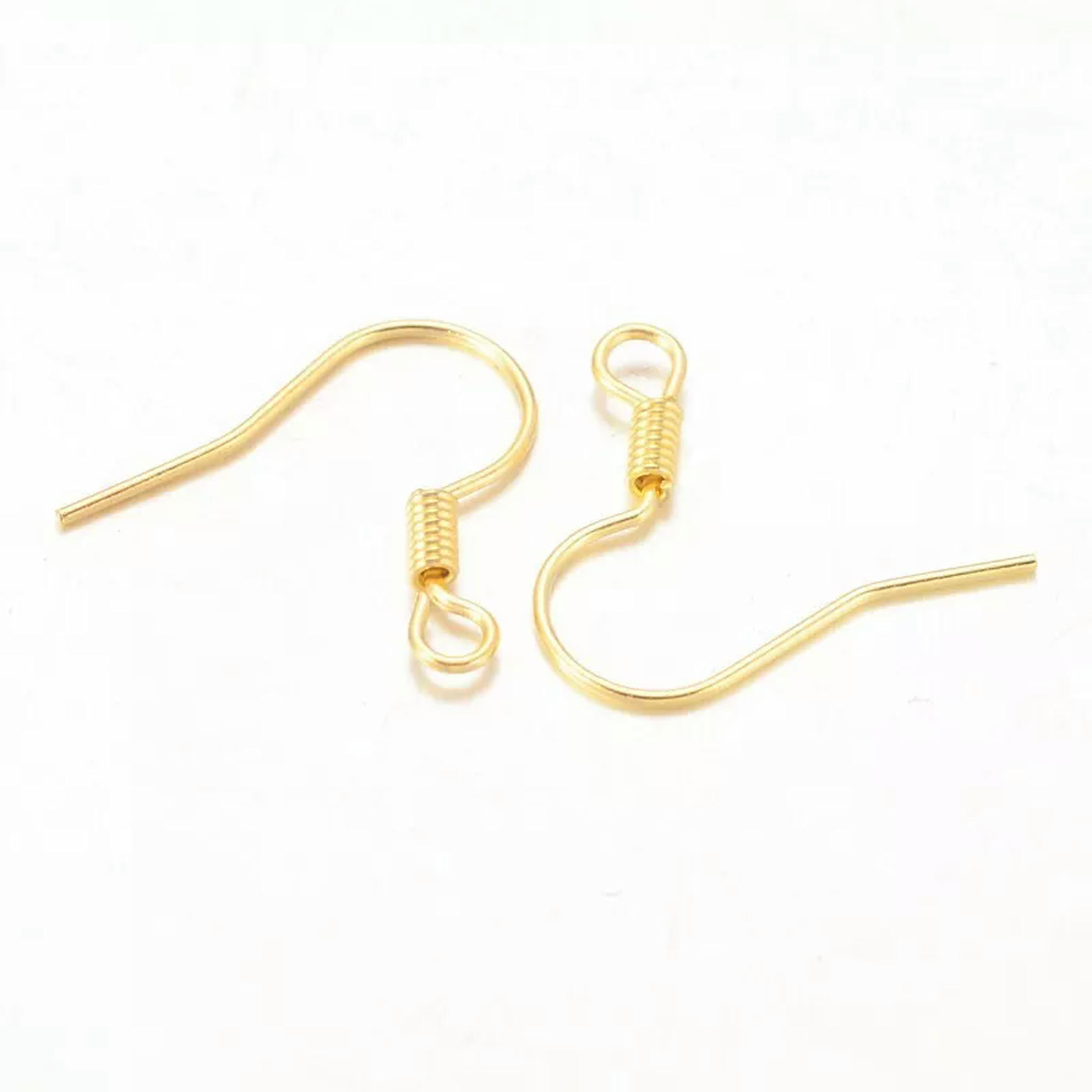 EOEMY 5000Pc Gold Tone Iron Earring Hooks Nickel Free French Earwire Findings 15~16mm